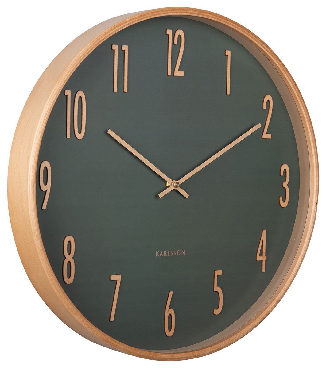 Karlsson väggklocka Gracil jungle green KA5996GR
