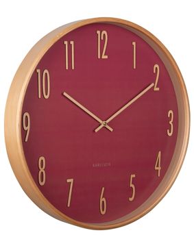 Karlsson väggklocka Gracil blush red KA5996RD