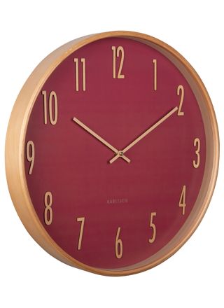 Karlsson väggklocka Gracil blush red KA5996RD