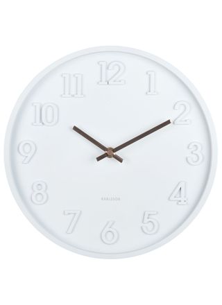 Karlsson Calma väggklocka KA6041WH