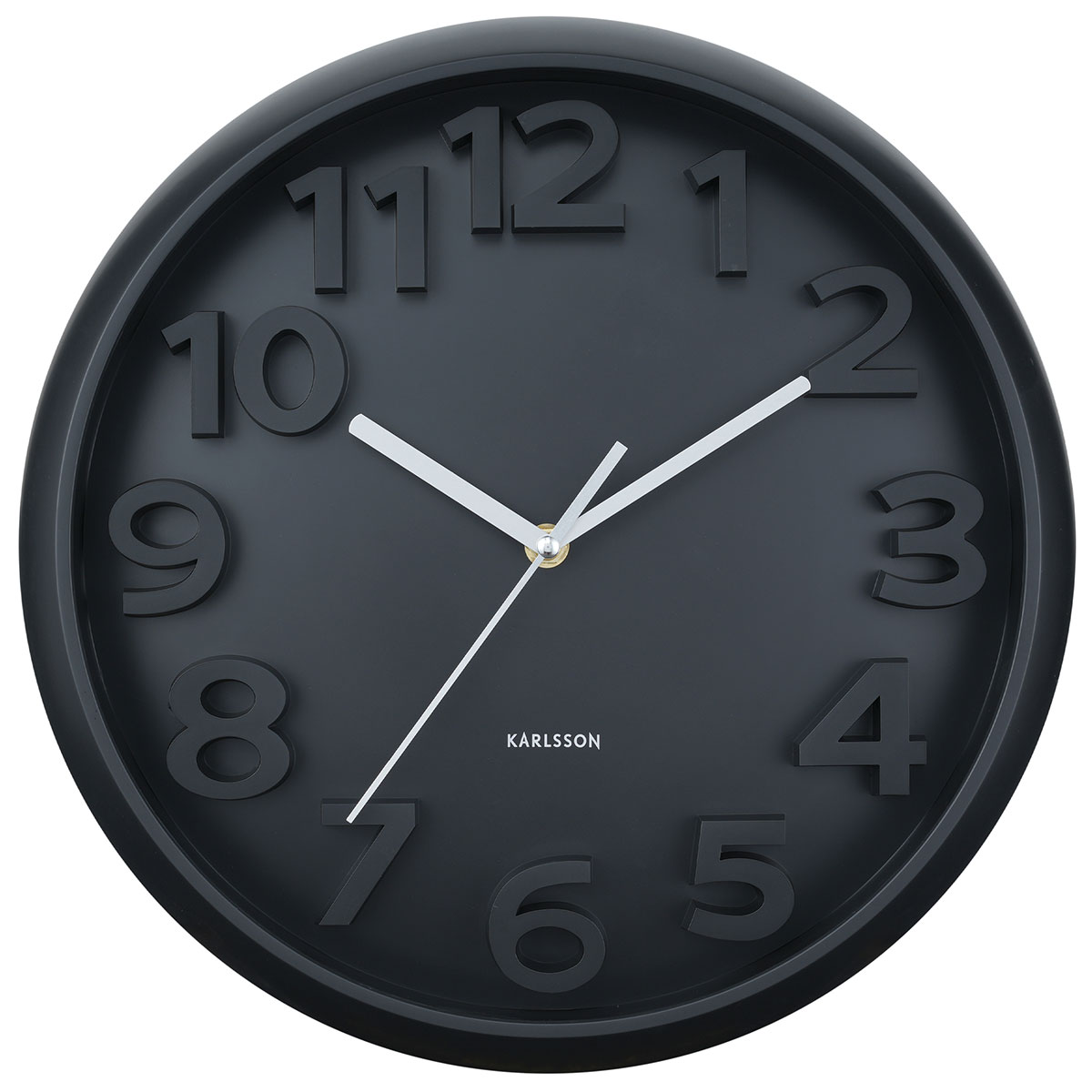 Karlsson Elevated Classic Numbers väggklocka KA6052BK