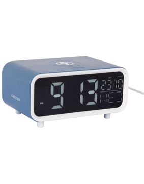 Karlsson Chunky LED väckarklocka med smarttelefonens laddningsfunktion KA6054BL