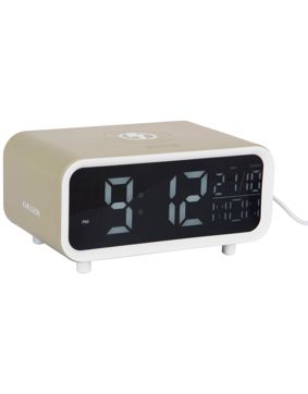 Karlsson Chunky LED väckarklocka med smarttelefonens laddningsfunktion KA6054GR