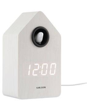 Karlsson Cuckoo LED väckarklocka KA6061WH