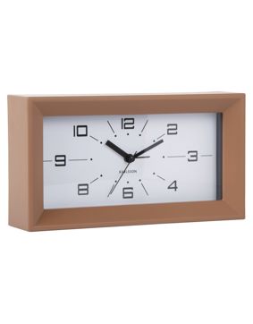 Karlsson väckarklocka Lujo Rectangle mocha brown KA6066BR