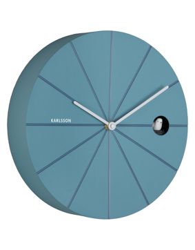 Karlsson väggklocka Destacado Cuckoo air blue KA6068BL