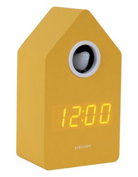 Karlsson väckarklocka Cuckoo LED mango yellow KA6070YE