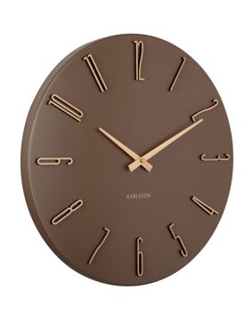 Karlsson väggklocka Esmerado mocha brown KA6072BR