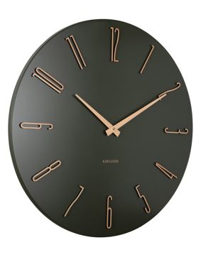Karlsson väggklocka Esmerado large luxury green KA6073GR