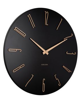 Karlsson väggklocka Esmerado large black KA6073BK