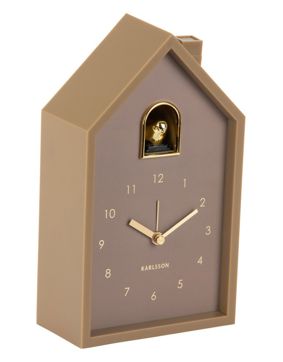 Karlsson väckarklocka Modern Cuckoo Oro mocha brown KA6077BR