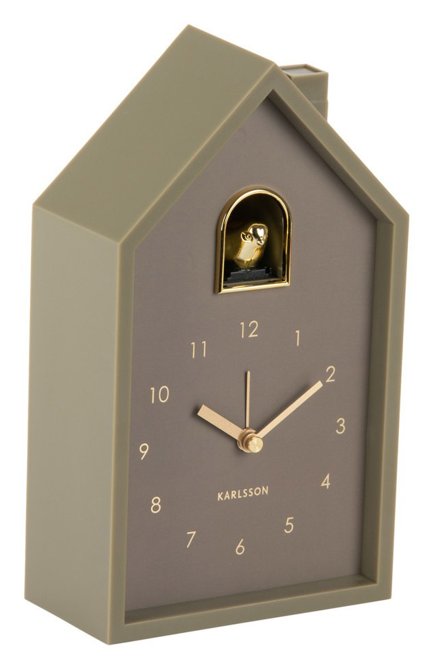Karlsson väckarklocka Modern Cuckoo Oro luxury green KA6077GR