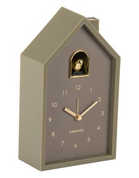 Karlsson väckarklocka Modern Cuckoo Oro luxury green KA6077GR