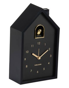 Karlsson väckarklocka Modern Cuckoo Oro black KA6077BK