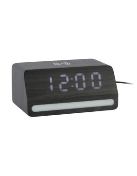 Karlsson väckarklocka Retro with white LED black KA6078BK