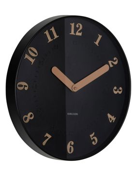 Karlsson väggklocka Amena black KA6083BK