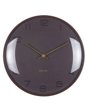 Karlsson väggklocka Fuerte Dome earth brown KA6084BR