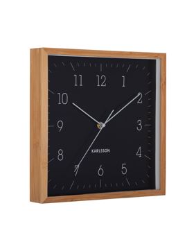 Karlsson väggklocka Neat Cuadrado black KA6114BK