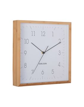 Karlsson väggklocka Neat Cuadrado white KA6114WH