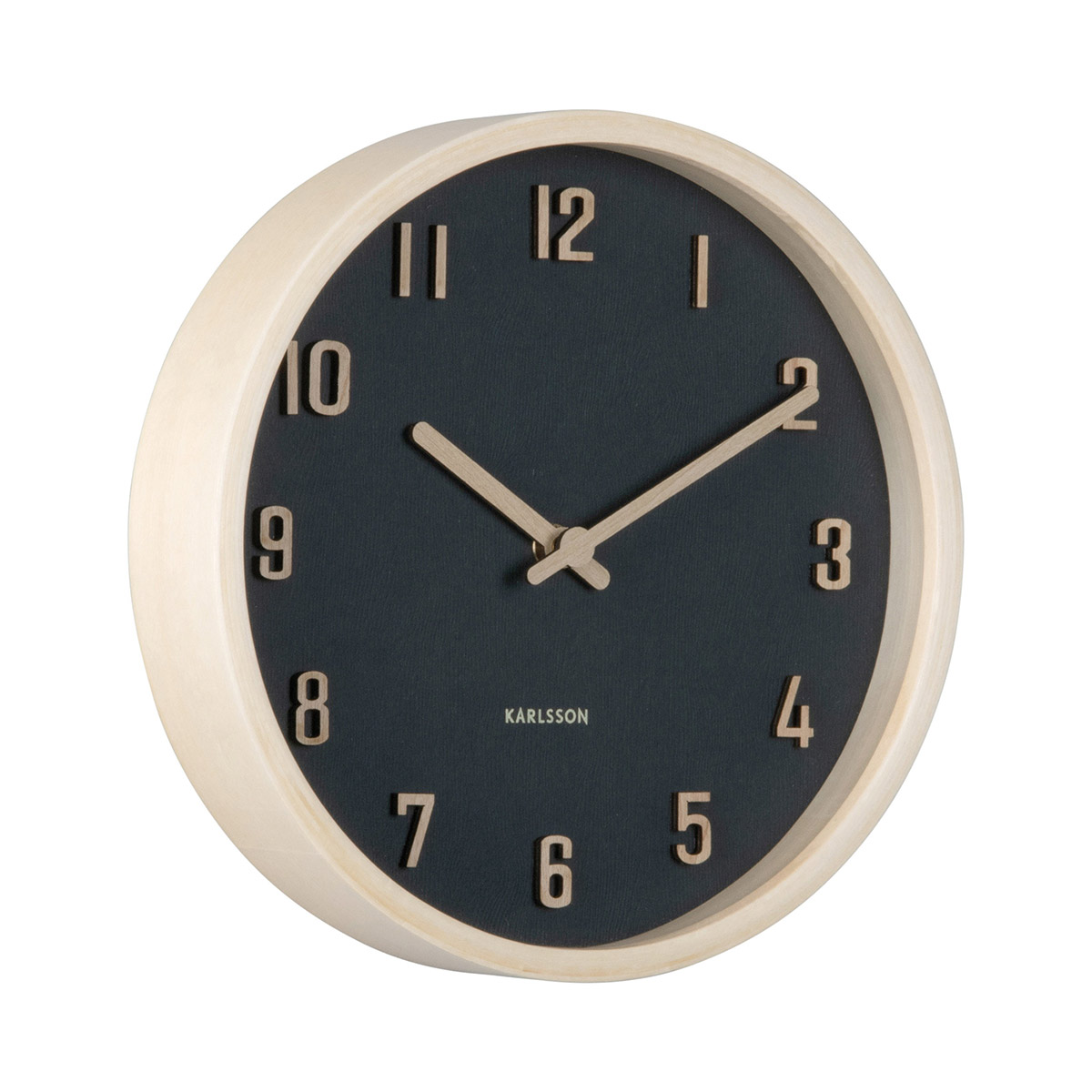 Karlsson väggklocka Nervadura Small black KA6116BK