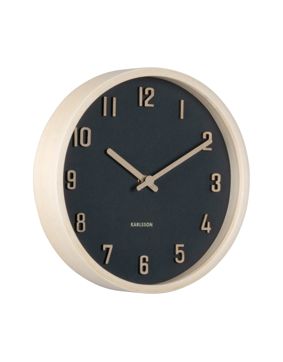 Karlsson väggklocka Nervadura Small black KA6116BK