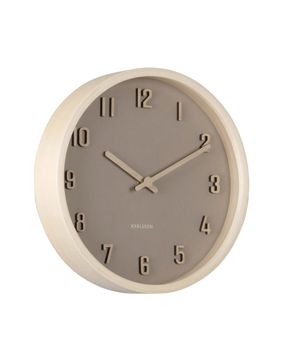 Karlsson väggklocka Nervadura Small brown KA6116BR
