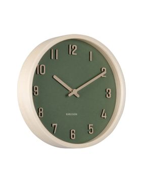 Karlsson väggklocka Nervadura Small green KA6116GR