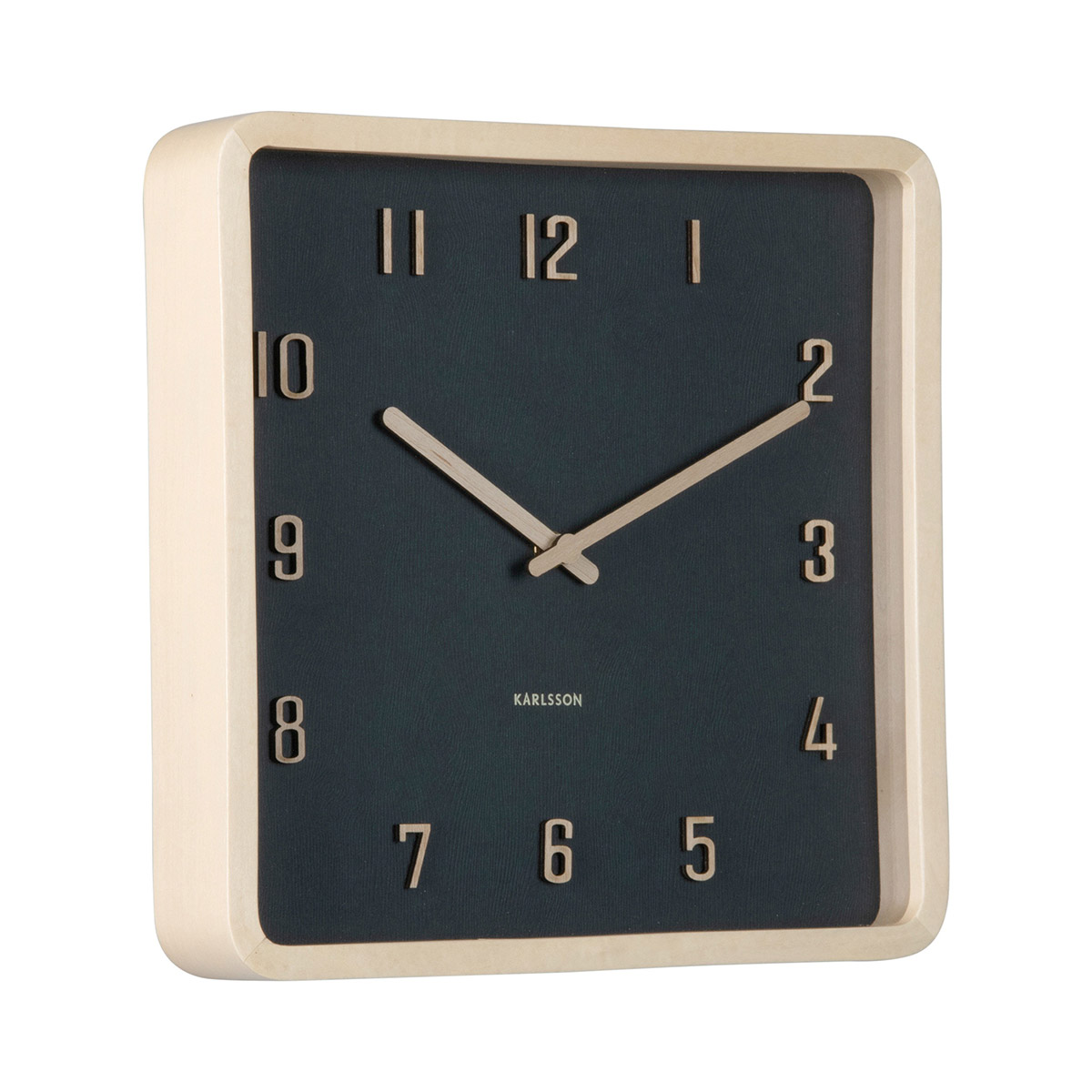 Karlsson väggklocka Nervadura Square black KA6118BK