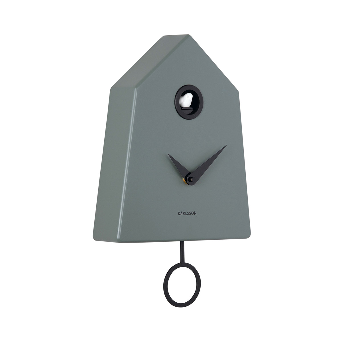 Karlsson väggklocka Grafico Cuckoo jungle green KA6122GR