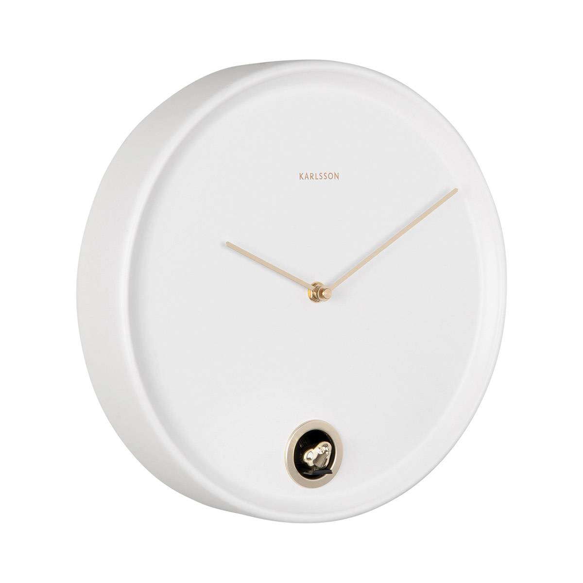 Karlsson väggklocka Esencia Cuckoo white KA6123WH