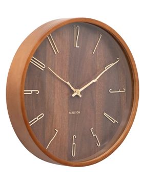 Karlsson väggklocka Rama dark wood KA6139DW