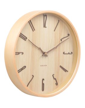 Karlsson väggklocka Rama light wood KA6139WD