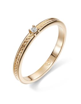 Kalevala Heritage 0.02 ct labbodlad diamantring guld 141000111L