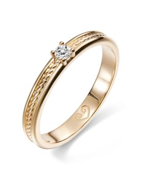 Kalevala Heritage 0.06 ct labbodlad diamantring guld 141000115L