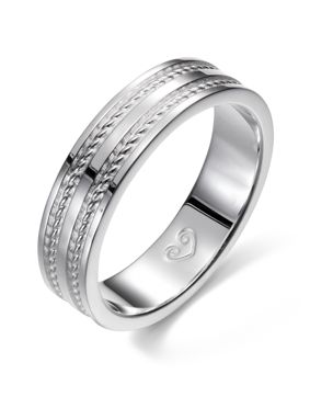 Kalevala Heritage 5 mm vitguldsring 541000120