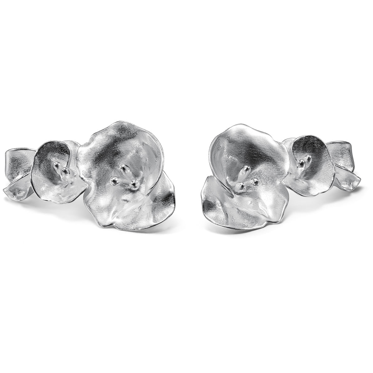 Kalevala Summer Night Rose örhängen stora silver 261000702T