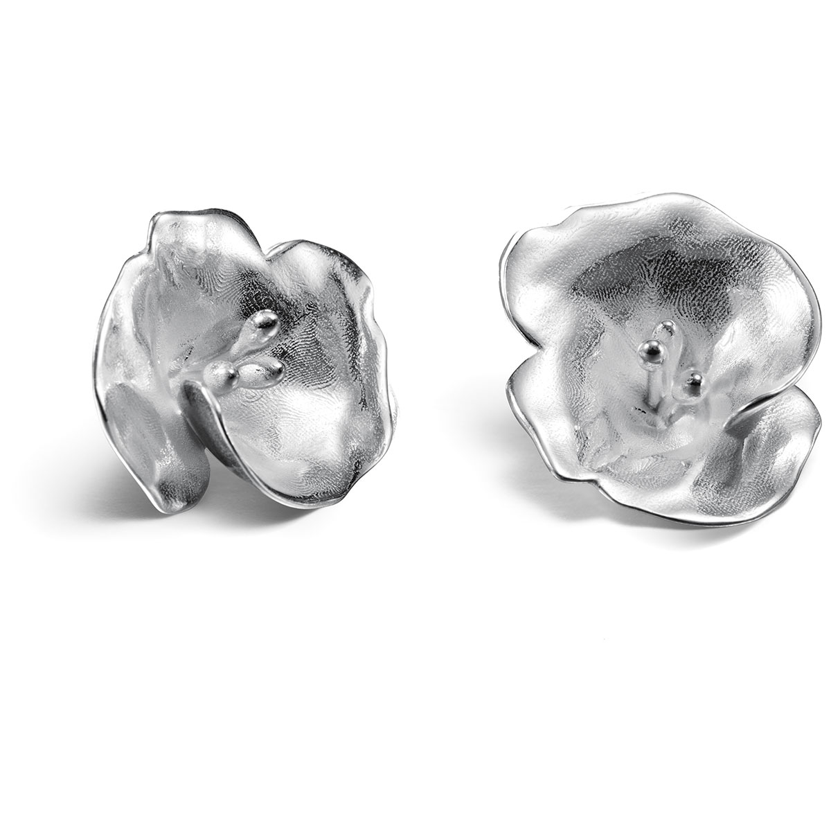 Kalevala Summer Night Rose örhängen medelstora silver 261000701T