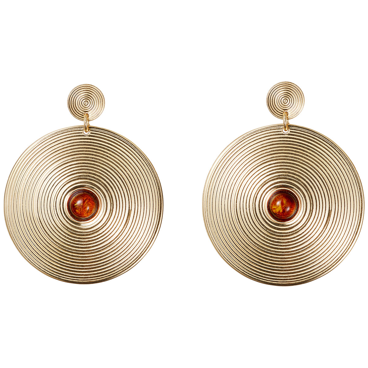 Kalevala Kosmos örhängen brons Amber 3668770MET