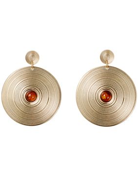 Kalevala Kosmos örhängen brons Amber 3668770MET