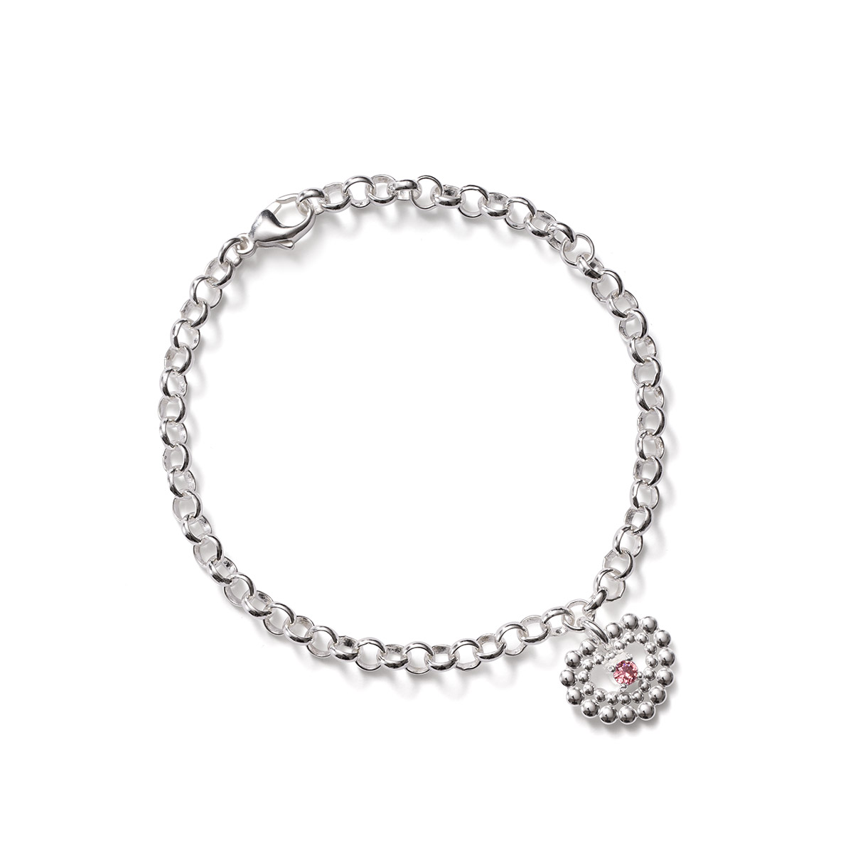 Kalevala Pink Ribbon 2025 Circle of Light silver armband pink 2569483J195