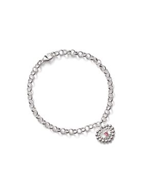 Kalevala Pink Ribbon 2025 Circle of Light silver armband pink 2569483J195