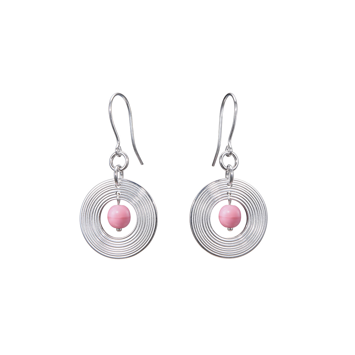 Kalevala Roosa 2026 Kosmos silverörhängen rosa glaspärla 26687761JK