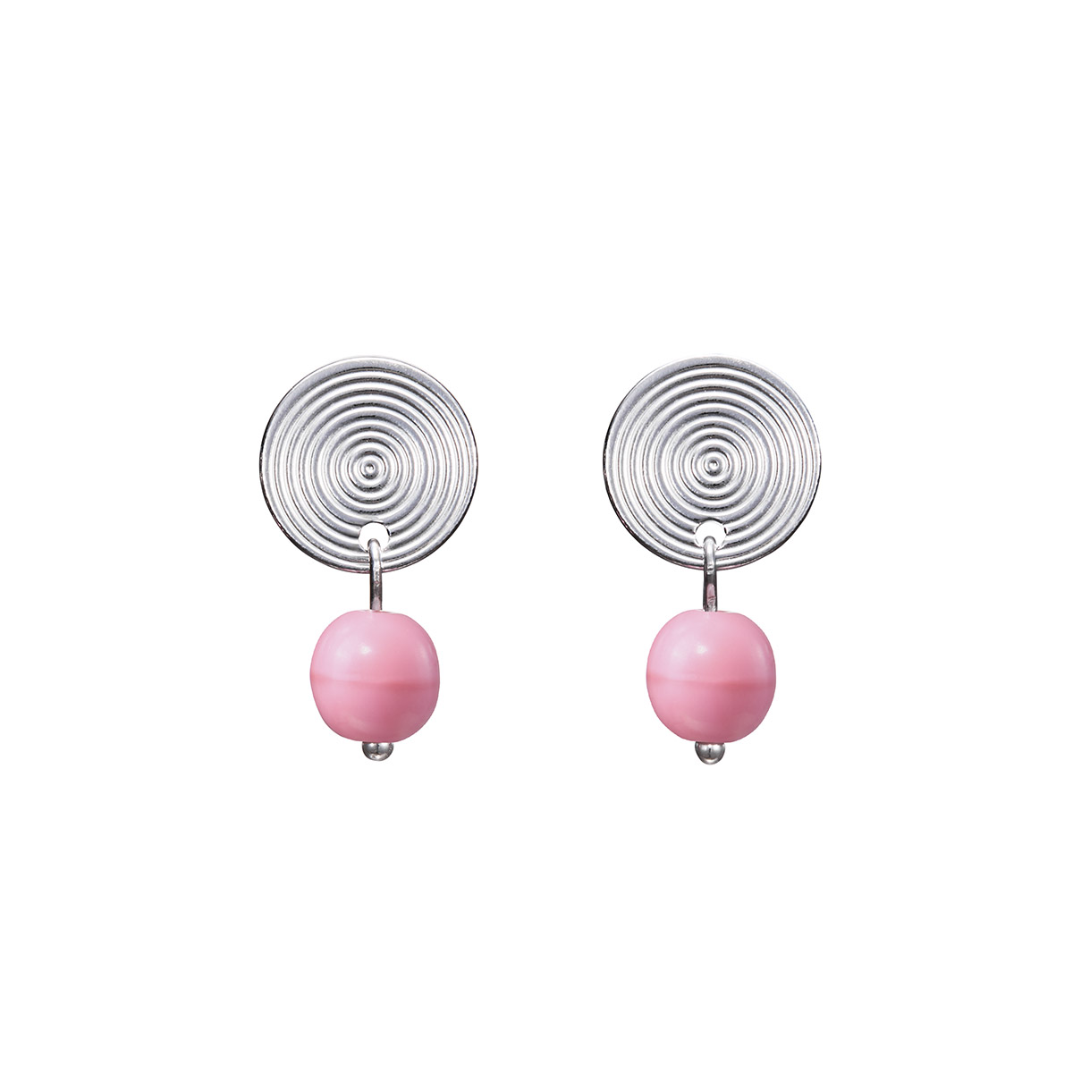 Kalevala Roosa 2026 Kosmos silverörhängen rosa glaspärla 26687760JT