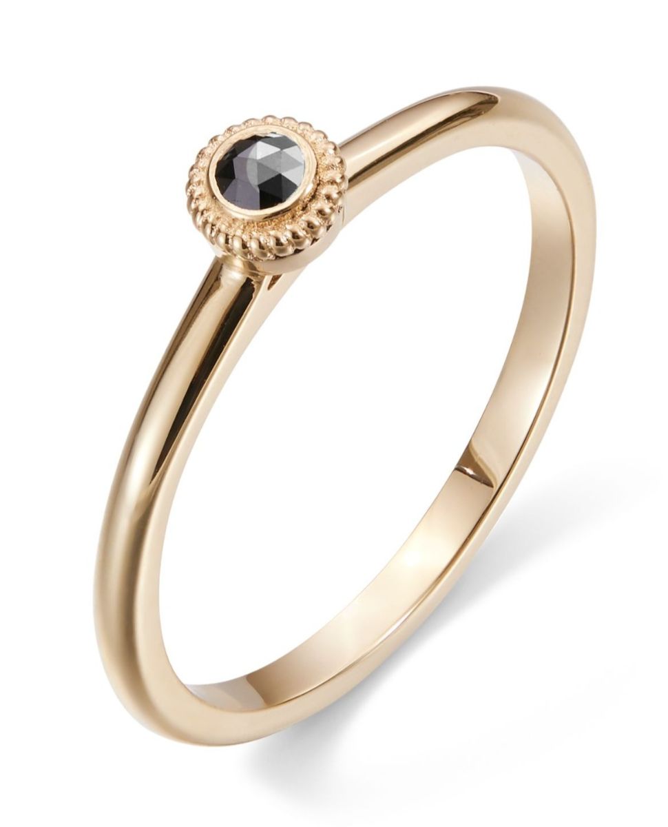 Kalevala Beloved 0.06 ct svart diamantring guld 141000001B