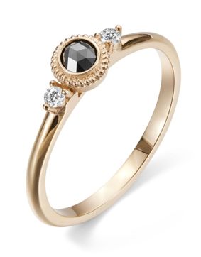 Kalevala Beloved trestens 0.23 ct svart/vitt diamantring guld 141000003M