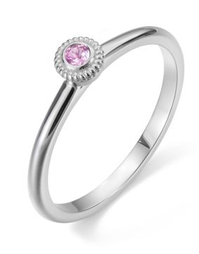 Kalevala Beloved pink 2,5 mm safirring vitguld 541000001S