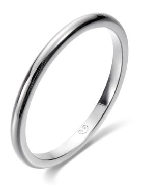 Kalevala Beloved slät vitguldring 541000000
