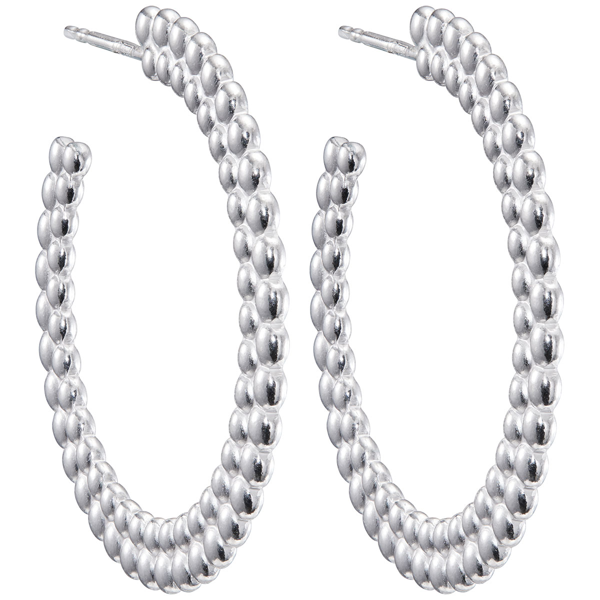 Kalevala Circle of Light stora hoopörhängen silver 2669484T