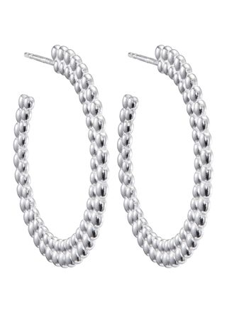 Kalevala Circle of Light stora hoopörhängen silver 2669484T