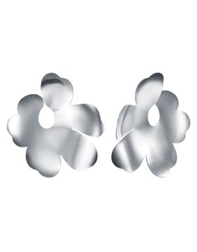 Kalevala x Marimekko Unikko örhängen stora silver 261001201T